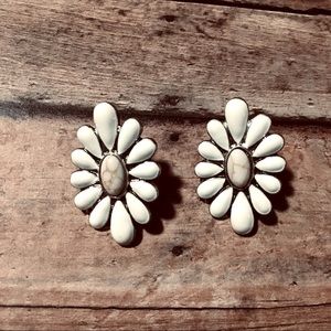 Western Boho Hippie Style Concho Stud Earrings